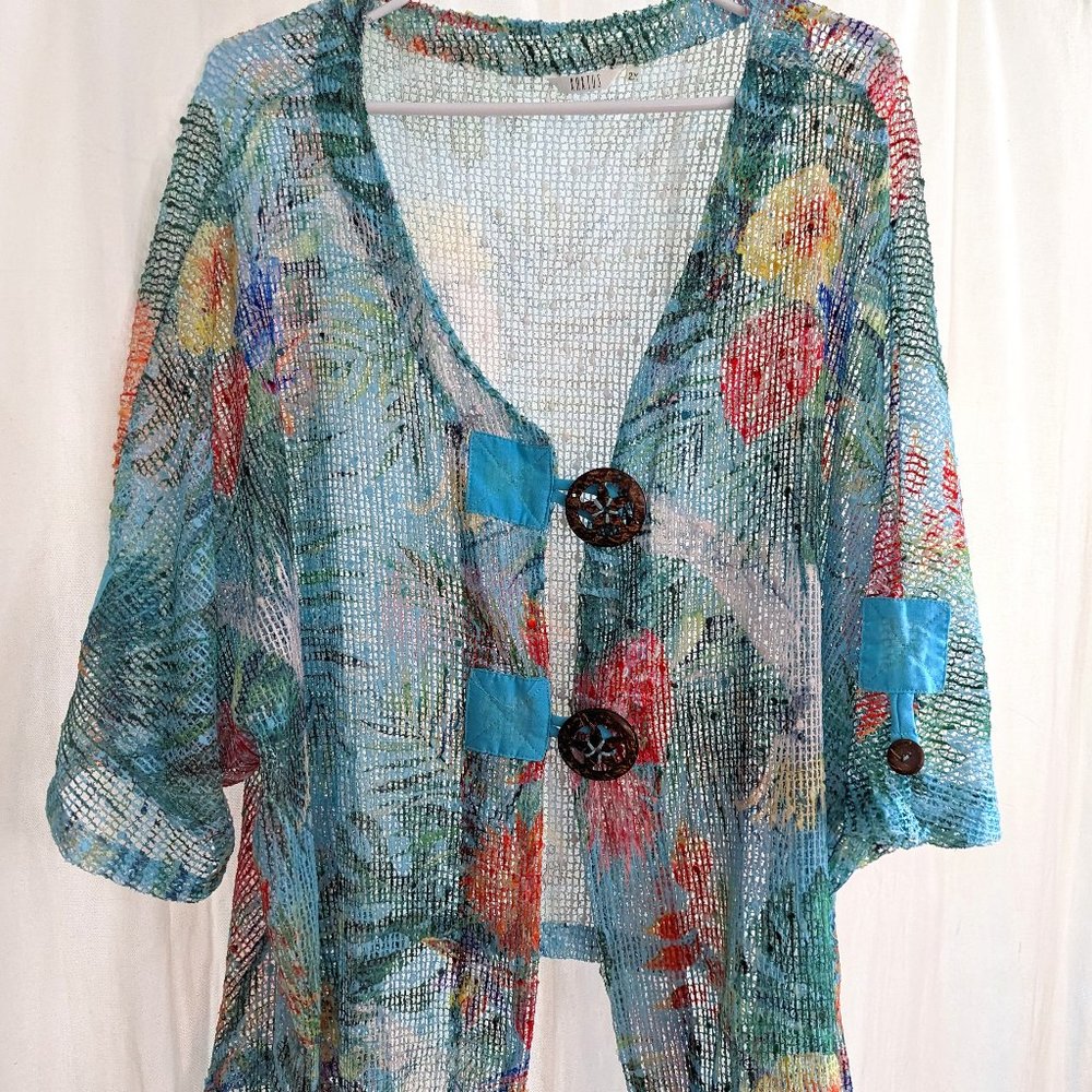 Sheer cover-up, size 2x